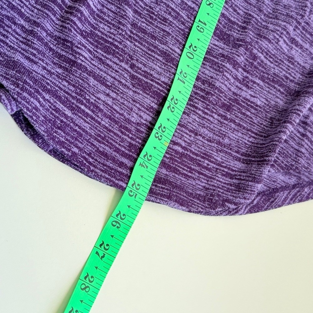 Juicy Couture‎ Sweater Sz L Purple Dye Cutout Lightweight Long Sleeve Top - Picture 8 of 9